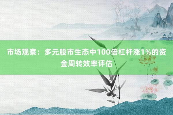市场观察：多元股市生态中100倍杠杆涨1%的资金周转效率评估