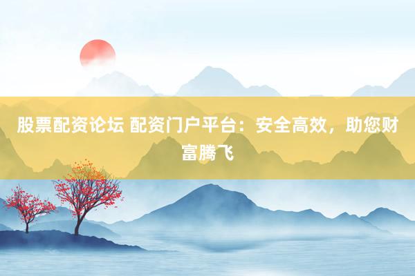 股票配资论坛 配资门户平台：安全高效，助您财富腾飞