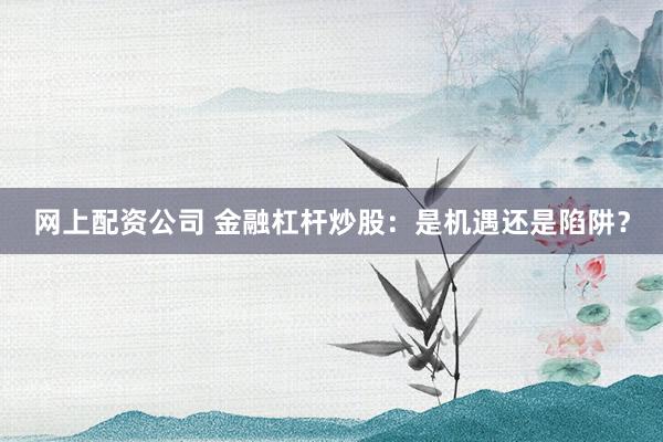 网上配资公司 金融杠杆炒股：是机遇还是陷阱？