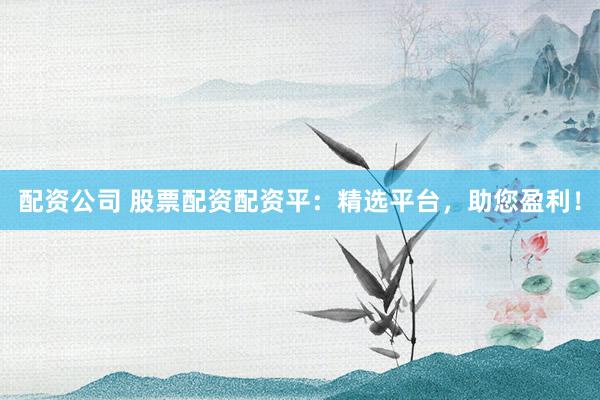 配资公司 股票配资配资平：精选平台，助您盈利！